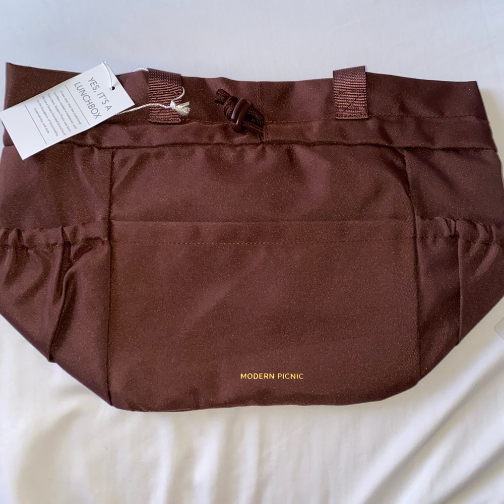 Modern Picnic Brown Lunch Bag